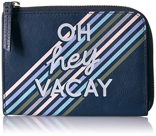 Fossil RFID Passport Zip Around Midnight Navy