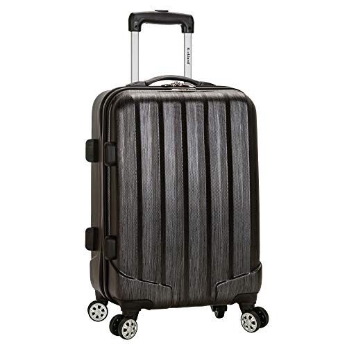 Rockland Luggage Melbourne 20 Inch Expandable Carry On, Metallic, One Size