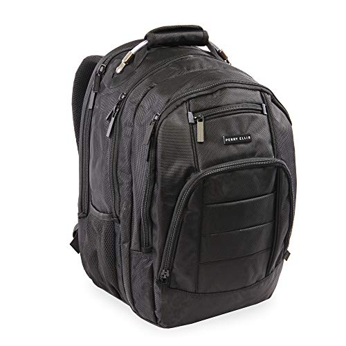 Perry Ellis M200 Business Laptop Backpack, Black