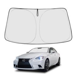 Proadsy Front Windshield Sun Shade Foldable Sunshade Protector Custom Fit 2014-2020 Lexus is 200t, 250, 300, 350, F-Sport Sedan Accessories 2024 Upgrade