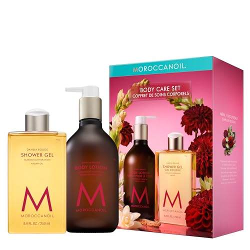 Moroccanoil Dahlia Rouge Shower Gel & Body Lotion Set